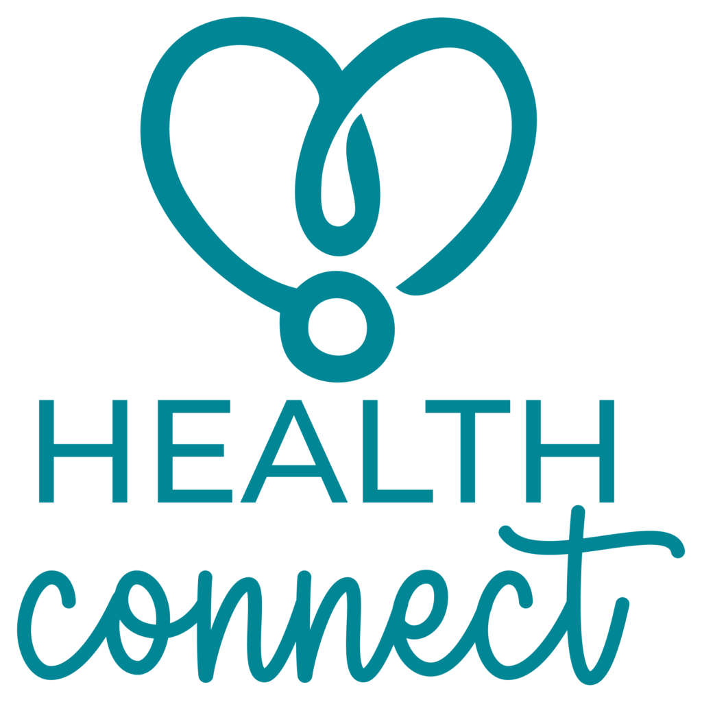 Health Connect logo stacked